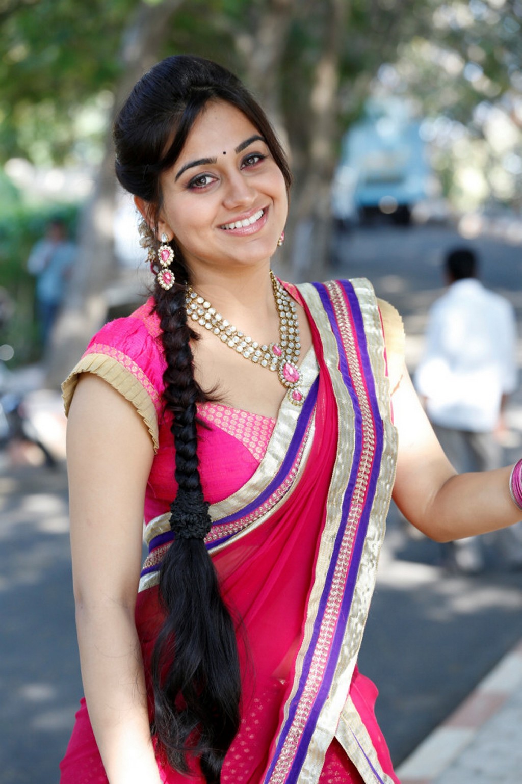 Aksha in Half Saree Photos